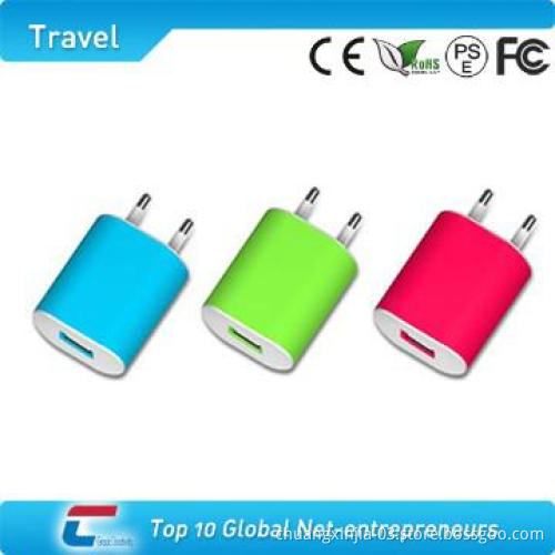 1A micro home charger with output and many colors